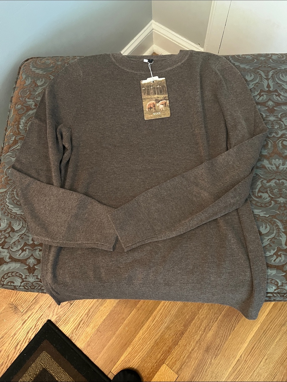 Women’s Crewneck Sweater in Brown